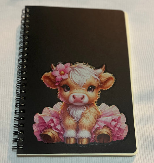 Sunflowers or Cows A5 Spiral Notebook