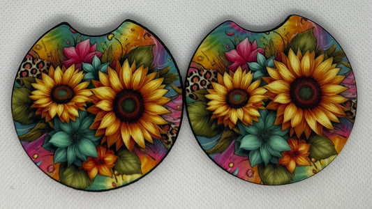 Sunflower Car Coaster